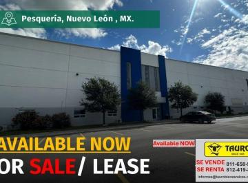 Bodega comercial · 10973m² · 110 Estacionamientos · Nave Industrial en Venta y Renta de 10,973 m² Pesquería, N. L. Mx.