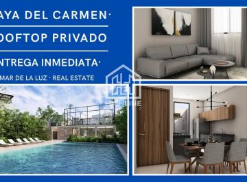 Casa · 123m² · 3 Recámaras · 2 Estacionamientos · Casa de 3 Recámaras con Rooftop Privado en Playa del Carmen. Preventa.