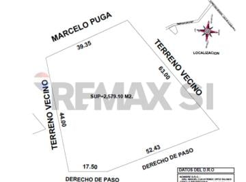 Terreno / Lote · 2579m² - Remax Si · Rtv Venta Terreno El Pueblito Corregidora