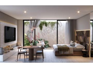 N/A · Departamento en Venta en Tulum, Quintana Roo. 1 Recámara, Terraza y Amenidades.