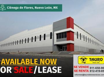 Bodega comercial · 18330m² · 124 Estacionamientos · Nave Industrial en Venta y Renta de 18,330 m² Ciénega de Flores, N. L. Mx.
