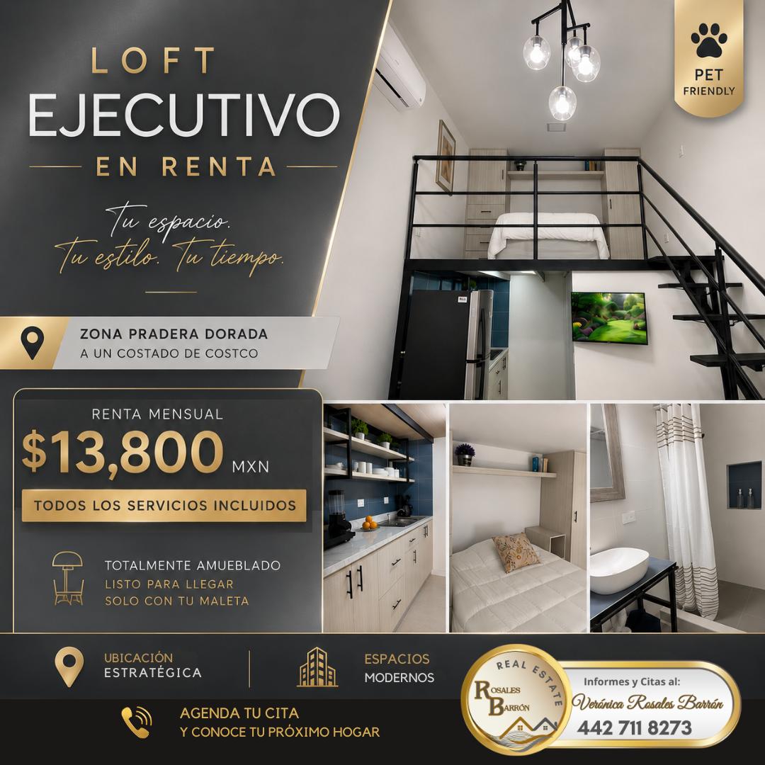Executive Loft | All-Inclusive Services at Pradera Dorada | Next to Costco
