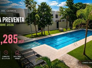 Casa · 208m² · 3 Recámaras · 2 Estacionamientos · Casa en Preventa – Playa del Carmen – 3 Habitaciones – 5 Minutos de La Playa