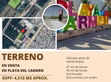 Terreno / Lote · 4512m² · 1 Estacionamiento · Terreno en Venta en Playa del Carmen.