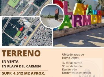 Terreno / Lote · 4512m² · 1 Estacionamiento · Terreno en Venta en Playa del Carmen.