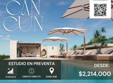 Departamento · 57m² · 1 Recámara · 1 Estacionamiento · Estudio en Preventa I Cancun I 1recamara I Alberca Infinity I Credito Directo I Zona Sur