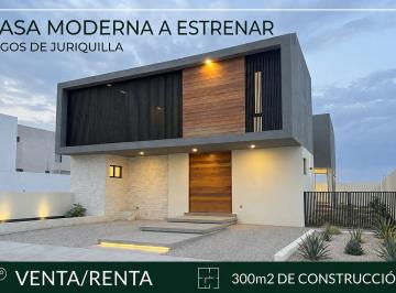Casa · 300m² · 3 Recámaras · 2 Estacionamientos · Residencia en Venta o Renta de Lujo en Lago de Juriquilla