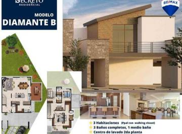 Casa · 225m² · 3 Recámaras · 2 Estacionamientos · Casa en Venta en El Secreto Residencial de Hermosillo, Sonora.