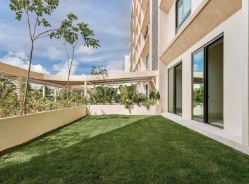 3954e936331e8a34595376a9b00b07a1e628ade91b2482815df3265cdf6ef5bb · Garden House en La Vela, Puerto Cancun, Venta o Renta, con Alberca Privada