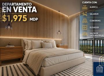 Departamento · 63m² · 1 Recámara · 1 Estacionamiento · Departamento en Playa del Carmen con 1 Recamara 1 Baño Gimnasio Alberca Solarium Coworking