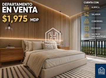 Departamento · 63m² · 1 Recámara · 1 Estacionamiento · Departamento en Playa del Carmen con 1 Recamara 1 Baño Gimnasio Alberca Solarium Coworking