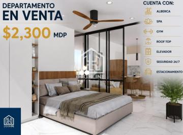 Departamento · 35m² · 1 Recámara · 1 Estacionamiento · Departamento en Playa del Carmen 1 Recamara 1 Baño Cocina Sala Desayunador Alberca Gimnasio Spa