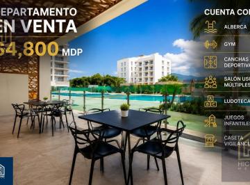 Departamento · 117m² · 2 Recámaras · 1 Estacionamiento · Departamento en Playa del Carmen 2 Recamaras 2 Baños Cocina Balcón Alberca Gimnasio Vigilancia