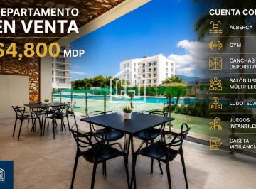 Departamento · 117m² · 2 Recámaras · 1 Estacionamiento · Departamento en Playa del Carmen 2 Recamaras 2 Baños Cocina Balcón Alberca Gimnasio Vigilancia