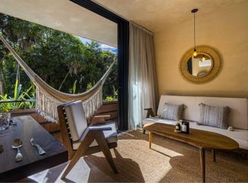 Departamento · 87m² · 1 Recámara · Departamento Garden Entrega Inmediata Tulum Bahía Tankah 1 Hab Lado de La Playa