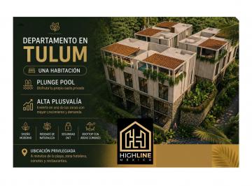 Departamento · 70m² · 1 Recámara · Departamento 1 Habitación en Venta | Plunge Pool | Amenidades Premium | Alta Plusvalía