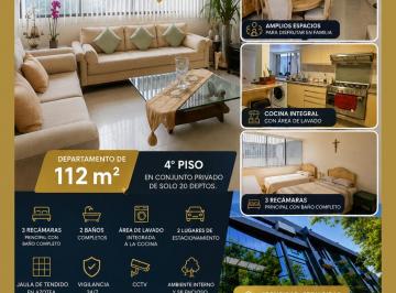Departamento de 3 habitaciones, Coyoacán · En Venta: Departamento Exclusivo en Coyoacán $4,980,000 Mxn