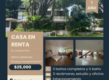 Casa de 3 habitaciones, Cuernavaca · Casa en Renta en Colonia Jacarandas