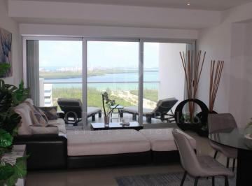 Departamento · 85m² · 1 Recámara · 2 Estacionamientos · Departamento en Renta, Av Bonampak, Torre Nueva York, Zona Malecón, Cancún, Q. R.