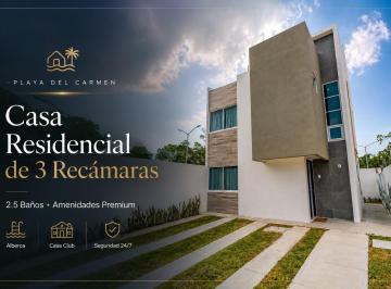 Casa · 97m² · 3 Recámaras · 1 Estacionamiento · Casa de 3 Recámaras con Amenidades y Excelente Ubicación en Playa del Carmen