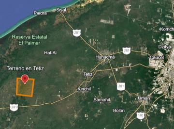 6de1a7c781d94b81550f404593c29025f056f5a95ee0939fedfb69f205d769de · Terreno en Venta – Tetiz, Yucatán 3,000 Hectáreas