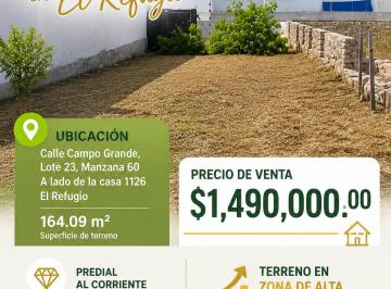 Terreno / Lote , Querétaro · Terreno en Venta en El Refugio | Gran Plusvalía | 164 m²