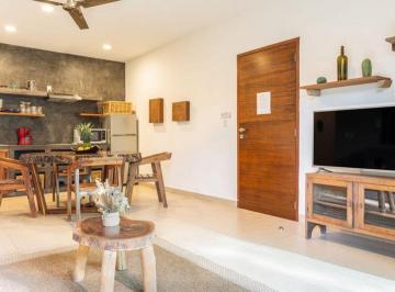 Departamento · 94m² · 2 Recámaras · 1 Estacionamiento · Departamento en Venta en La Veleta Tulum con Terraza, Patio y Planta Baja