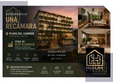 Departamento · 59m² · 1 Recámara · Departamento en Playa del Carmen Cerca de La 5ta Av | Amenidades Premium