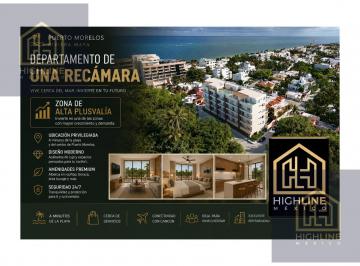 Departamento · 70m² · 1 Recámara · 1 Estacionamiento · Departamento en Venta | 1 Recamara | Puerto Morelos | Amenidades Premium
