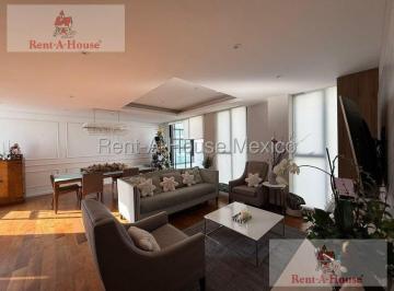 Departamento · 347m² · 3 Recámaras · 2 Estacionamientos · Departamento en Renta en Polanco, Miguel Hidalgo Jl 26 - 1703.