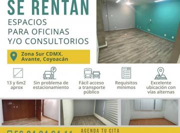 Oficina de 1 habitación, Coyoacán · Renta de Oficinas Y/o Consultorios | Zona Sur Cdmx