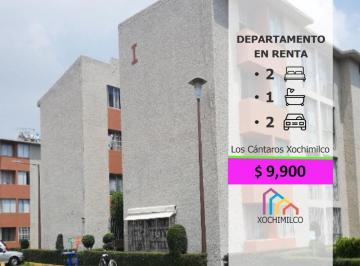 Departamento · 2 Recámaras · 2 Estacionamientos · Departamento en Renta Los Cántaros Xochimilco