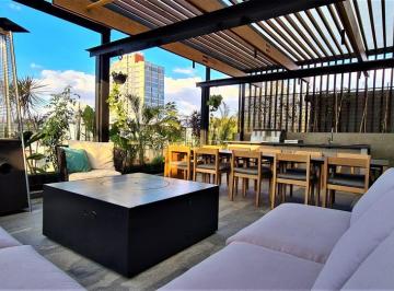 Departamento de 3 habitaciones, Cuauhtémoc · Penthouse Amueblado con Balcón y Roof Garden Privado en Roma Norte