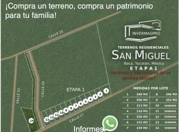 Terreno / Lote , Baca · Baca Yucatán, México. Terrenos Residenciales San Miguel Desde 206 m² a Paguitos!