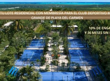Terreno / Lote · 434m² · Terreno Residencial/ 10% de Enganche/ Playa del Carmen/ Club Deportivo Premium!