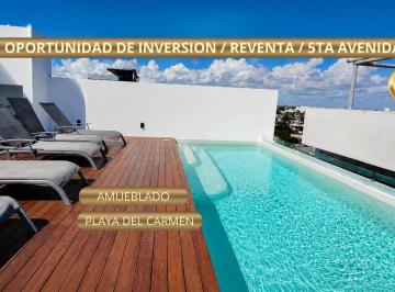 Departamento · 43m² · 1 Recámara · Departamento 1 Recamara Estudio/ 5ta Av/ Reventa/ Buenas Rentas / Amueblado/ Oportunidad!