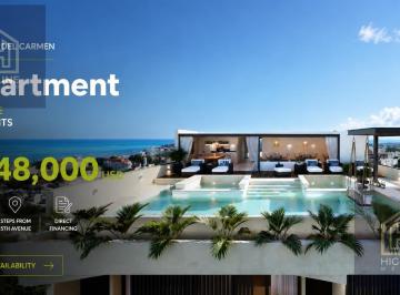 Departamento · 45m² · 1 Recámara · Condo Pre - Sale | Playa del Carmen | 1 Bedroom | Walk in 5th Avenue | Close To Beach