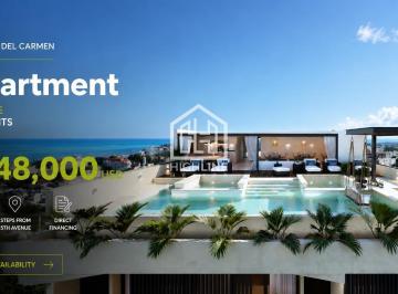 Departamento · 45m² · 1 Recámara · Condo Pre - Sale | Playa del Carmen | 1 Bedroom | Walk in 5th Avenue | Close To Beach
