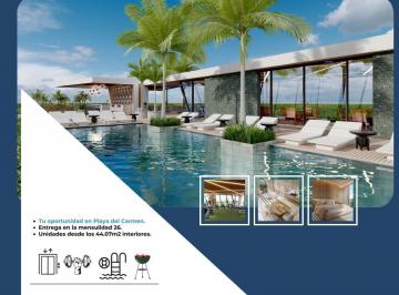 Departamento · 63m² · 1 Recámara · 1 Estacionamiento · Centro Playa del Carmen 1 Recámara con Alta Plusvalía y Gran Potencial de Renta