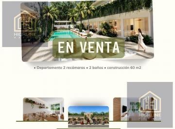 Departamento · 60m² · 2 Recámaras · Excelente Precio Para Inversión Segura en Riviera Maya