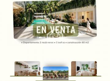 Departamento · 60m² · 2 Recámaras · Excelente Precio Para Inversión Segura en Riviera Maya
