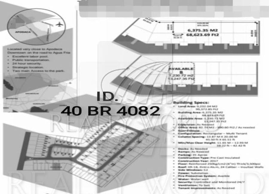 - BR Industrial Warehouse / Storage Space for Rent in Apodaca, N.L.