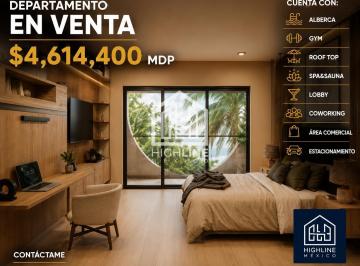 Departamento · 42m² · 1 Recámara · 1 Estacionamiento · Departamento en Playa del Carmen 1 Recamara con Alberca, Gimnasio, Coworking, Solarium, Roof Top