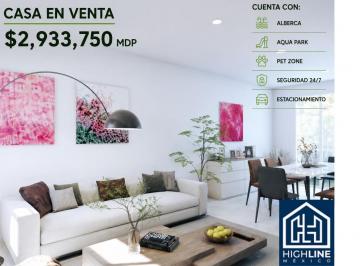 Casa · 115m² · 3 Recámaras · 1 Estacionamiento · Casa en Playa del Carmen 3 Recamaras 2.5 Baños, Alberca, Aquapark, Petzone, Seguridad 24/7.