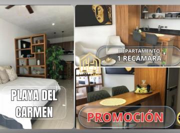 Departamento · 36m² · 1 Recámara · 1 Estacionamiento · En Venta Departamento Ubicado a 5 Min del Mar en Playa del Carmen