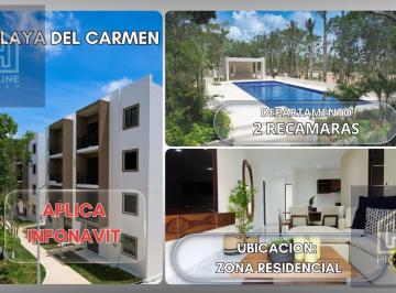 Departamento · 109m² · 3 Recámaras · 1 Estacionamiento · Apartamento en Venta Ubicado en Playa del Carmen a 5 Minutos del Mar