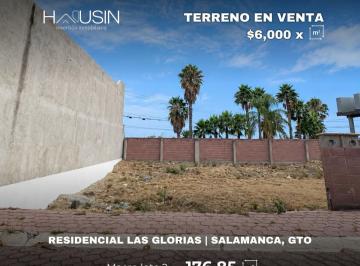 Terreno / Lote · 176m² · Terreno en Venta, Residencial Las Glorias. Salamanca, Gto.