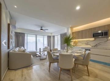 Departamento · 96m² · 1 Recámara · 2 Estacionamientos · Departamento de 1 Recamara Frente Al Mar en Puerto Morelos Elevadores Gym Playa Privada