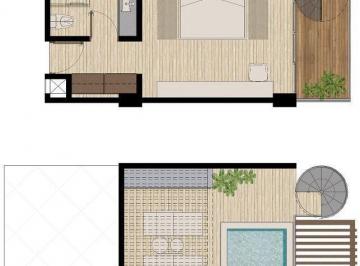 Departamento · 62m² · Wyndham Tulum, Suite Estudio Penthouse