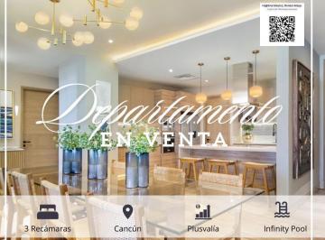 Departamento · 207m² · 3 Recámaras · 2 Estacionamientos · Departamento en Venta I Cancun I 3 Rec I Conectividad I Exclusividad I Cancha de Padel